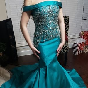Rachel Allan Prom Pageant Gown Dress Formal
